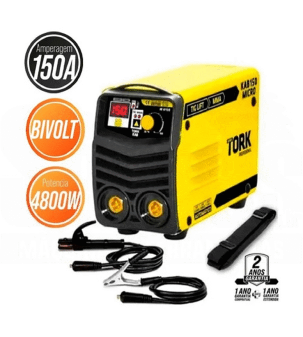Maquina de solda inversora 150A mma IE-6150 bv super tork - Imagem 2