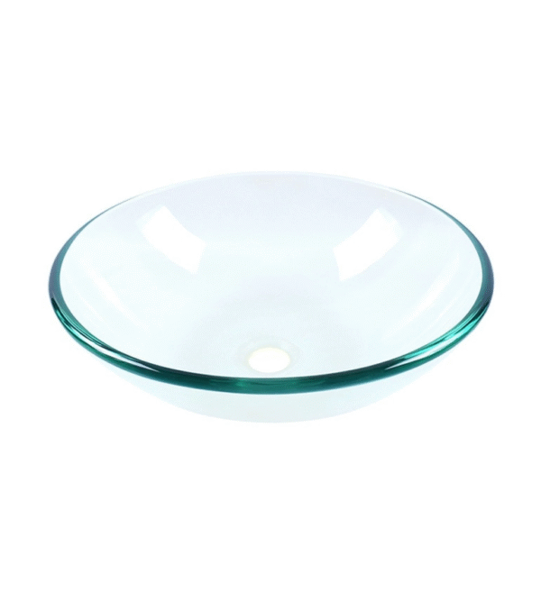 Cuba de Vidro Incolor Redonda 35 cm Clear - Sanit - Imagem 4