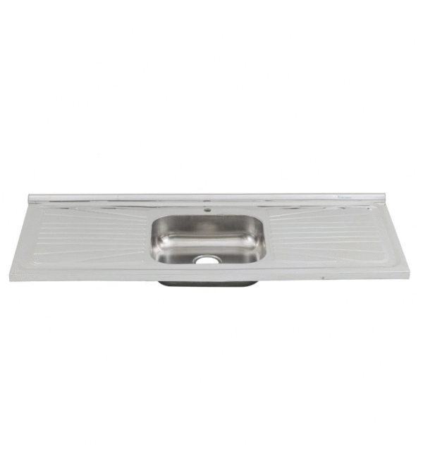 Pia de Cozinha Aço Inox 120cm com Fundo Concretado Fabrinox