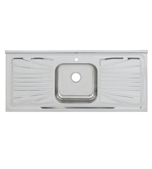 Pia de Cozinha Aço Inox 120cm com Fundo Concretado Fabrinox - Imagem 3